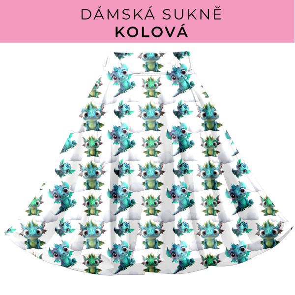 DÁMSKÝ střih - Kolová sukně