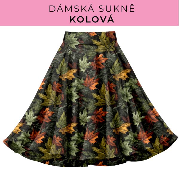 DÁMSKÝ střih - Kolová sukně