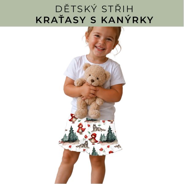 Dětský střih - Kraťásky s kanýrkem