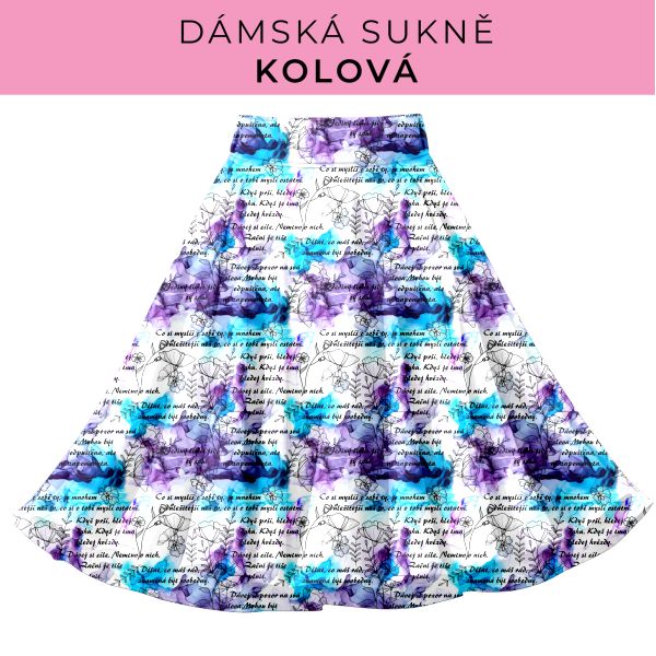 DÁMSKÝ střih - Kolová sukně