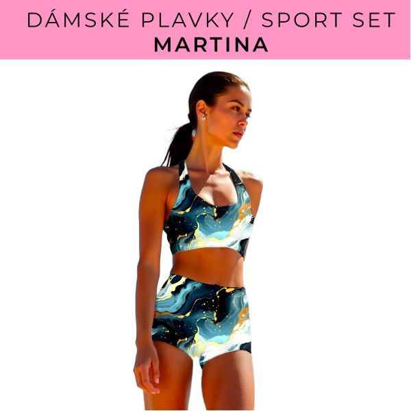 Dámský střih - plavky / sportovní set Martina