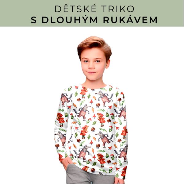 DĚTSKÝ střih - triko dlouhý rukáv