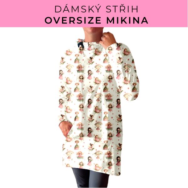 DÁMSKÝ střih - Oversize mikina