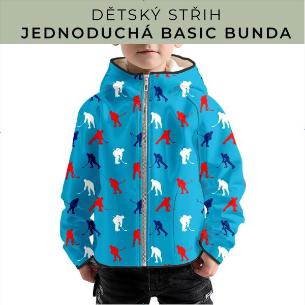 Dětský střih - jednoduchá dětská BASIC  bunda