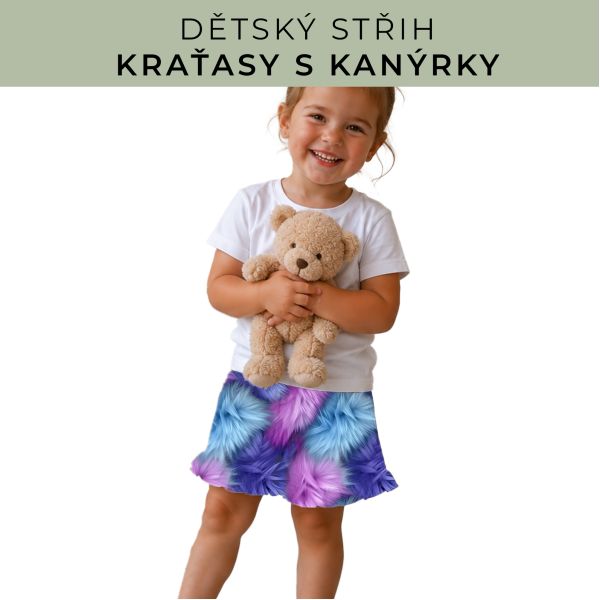 Dětský střih - Kraťásky s kanýrkem