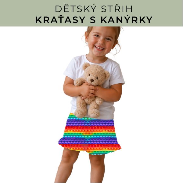 Dětský střih - Kraťásky s kanýrkem