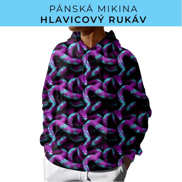 PÁNSKÝ střih - mikina s kapucí
