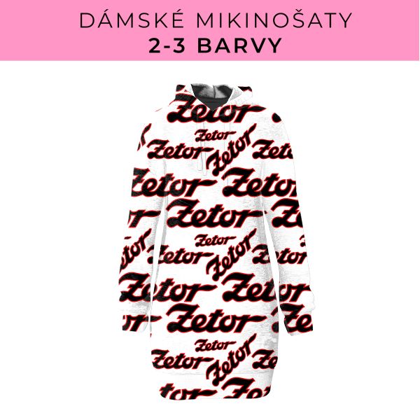 DÁMSKÝ střih - Mikinošaty 2-3 barvy