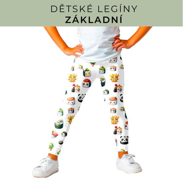 DĚTSKÝ střih - legíny základní
