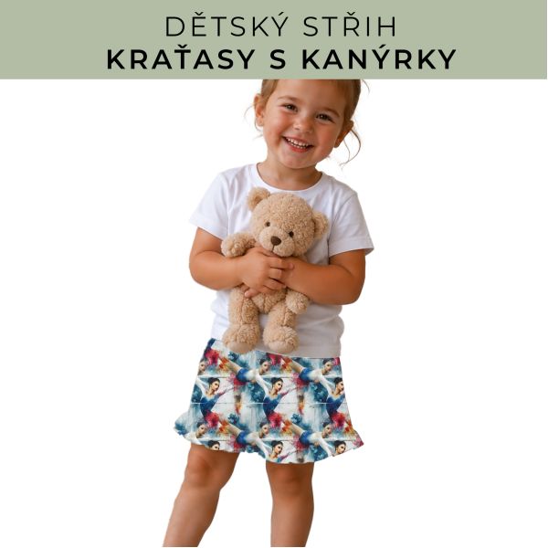 Dětský střih - Kraťásky s kanýrkem