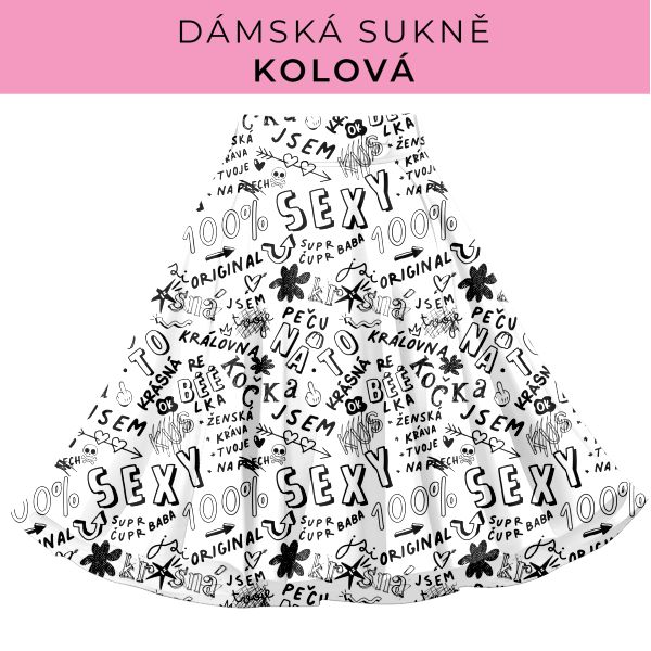 DÁMSKÝ střih - Kolová sukně