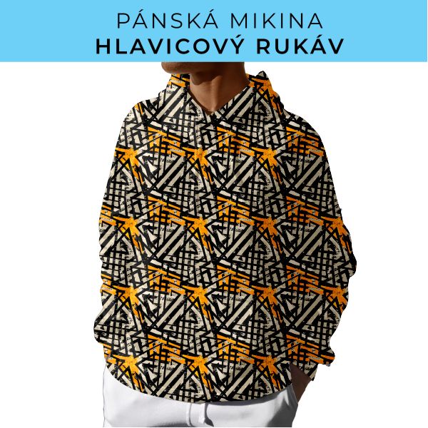 PÁNSKÝ střih - mikina s kapucí