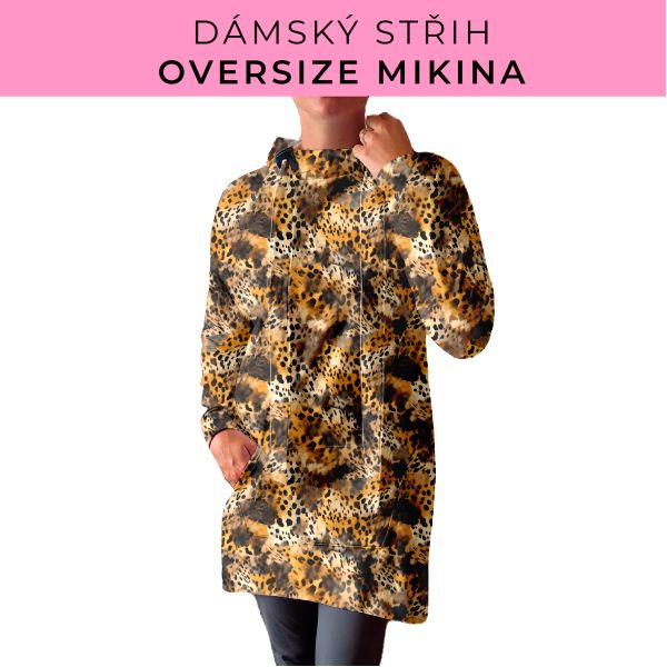 DÁMSKÝ střih - Oversize mikina