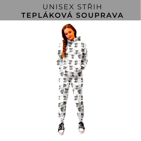 DÁMSKÝ střih - SET mikina a tepláky 