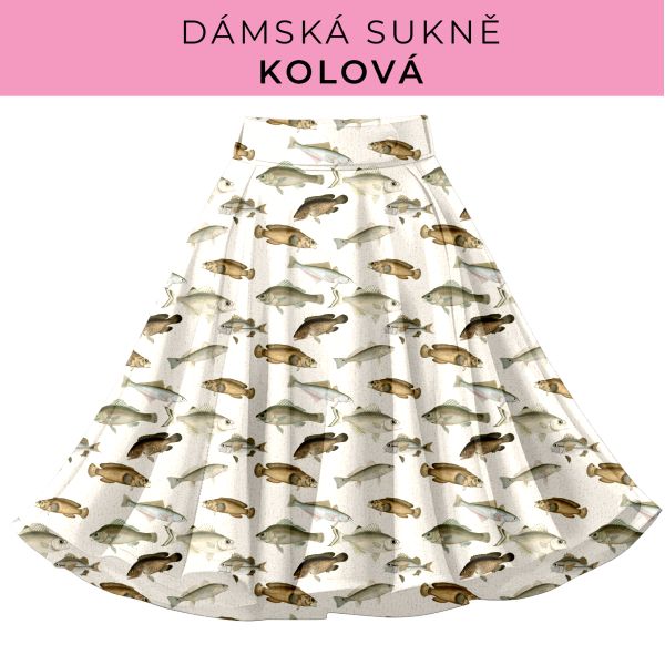 DÁMSKÝ střih - Kolová sukně