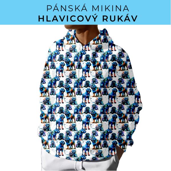 PÁNSKÝ střih - mikina s kapucí