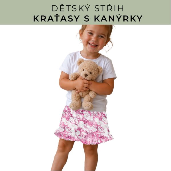 Dětský střih - Kraťásky s kanýrkem