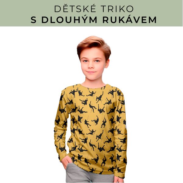 DĚTSKÝ střih - triko dlouhý rukáv