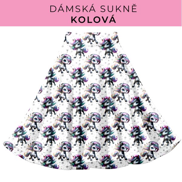DÁMSKÝ střih - Kolová sukně