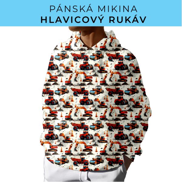 PÁNSKÝ střih - mikina s kapucí