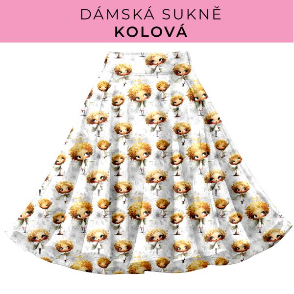 DÁMSKÝ střih - Kolová sukně