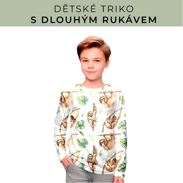 DĚTSKÝ střih - triko dlouhý rukáv