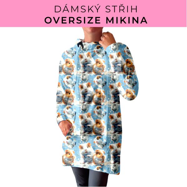 DÁMSKÝ střih - Oversize mikina