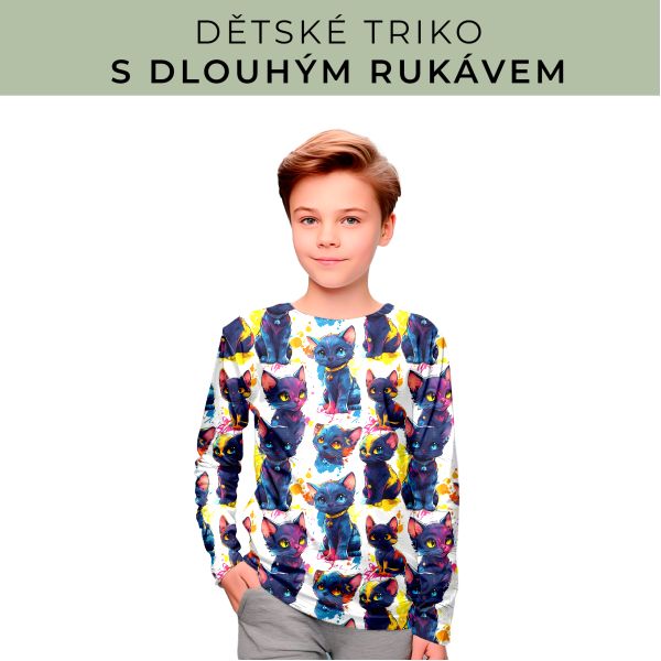 DĚTSKÝ střih - triko dlouhý rukáv