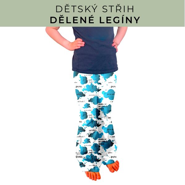 Dětský střih - Dělené legíny