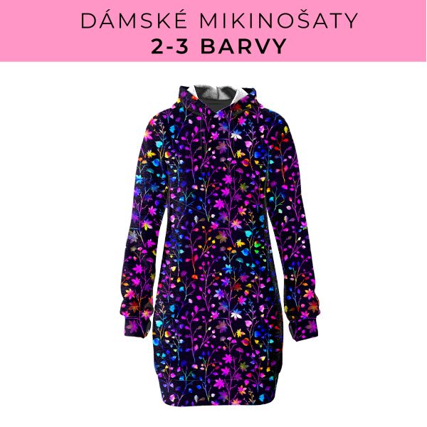 DÁMSKÝ střih - Mikinošaty 2-3 barvy