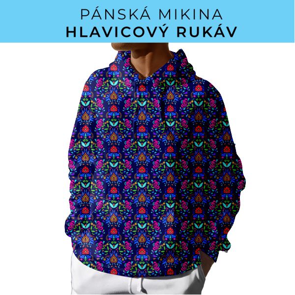 PÁNSKÝ střih - mikina s kapucí