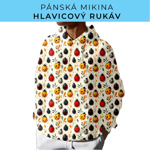 PÁNSKÝ střih - mikina s kapucí