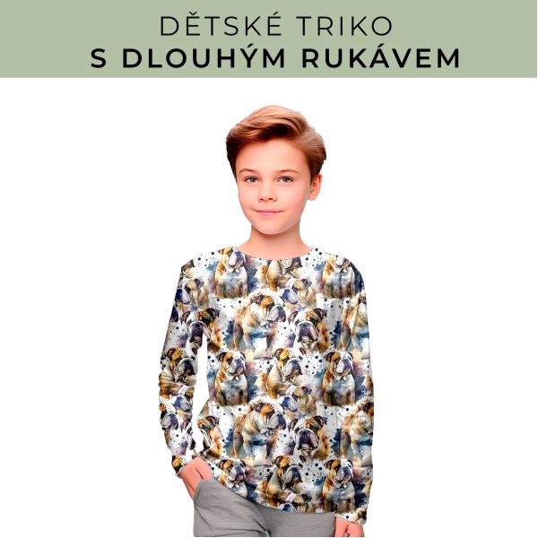 DĚTSKÝ střih - triko dlouhý rukáv
