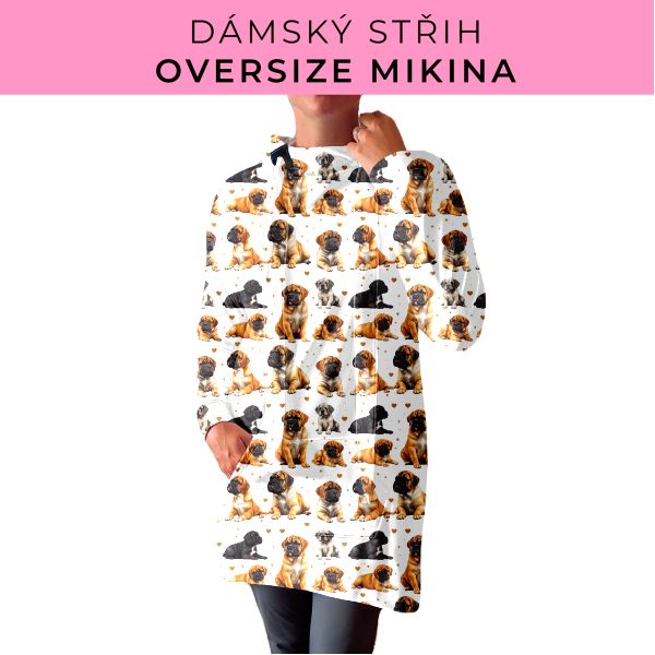 DÁMSKÝ střih - Oversize mikina