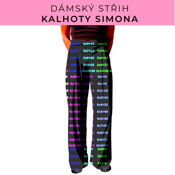 Dámský střih - kalhoty Simona
