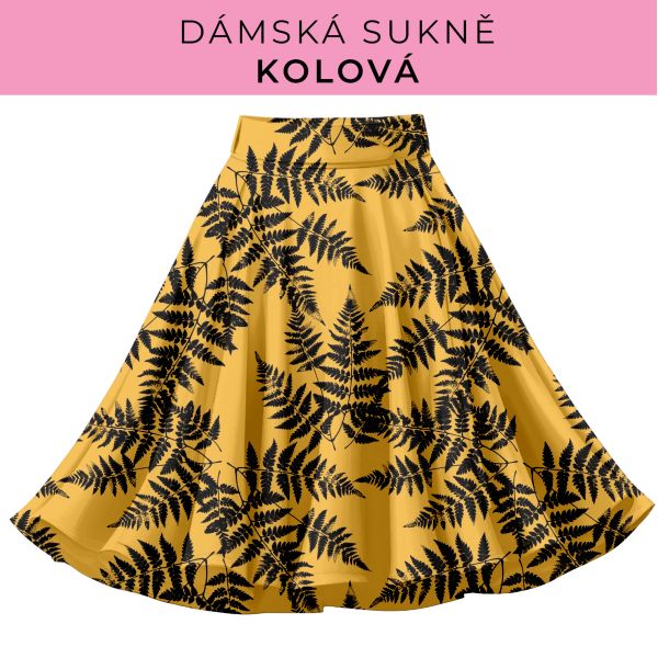DÁMSKÝ střih - Kolová sukně