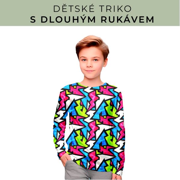 DĚTSKÝ střih - triko dlouhý rukáv