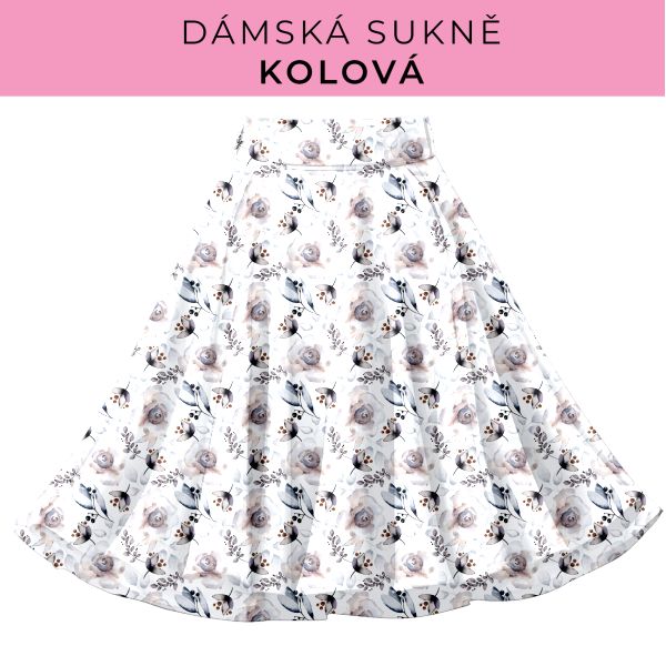 DÁMSKÝ střih - Kolová sukně