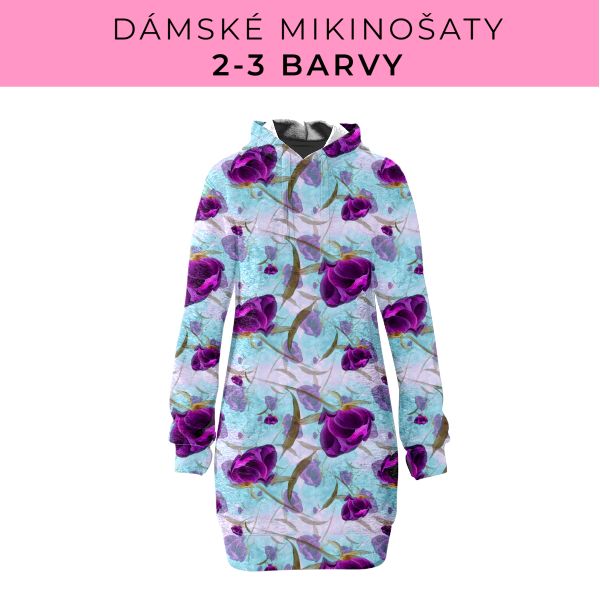 DÁMSKÝ střih - Mikinošaty 2-3 barvy