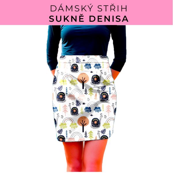 Dámský střih - Dámská sukně Denisa