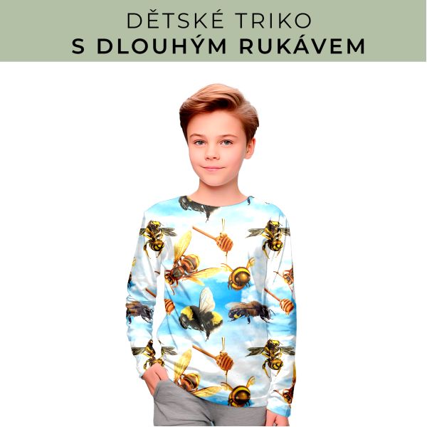 DĚTSKÝ střih - triko dlouhý rukáv