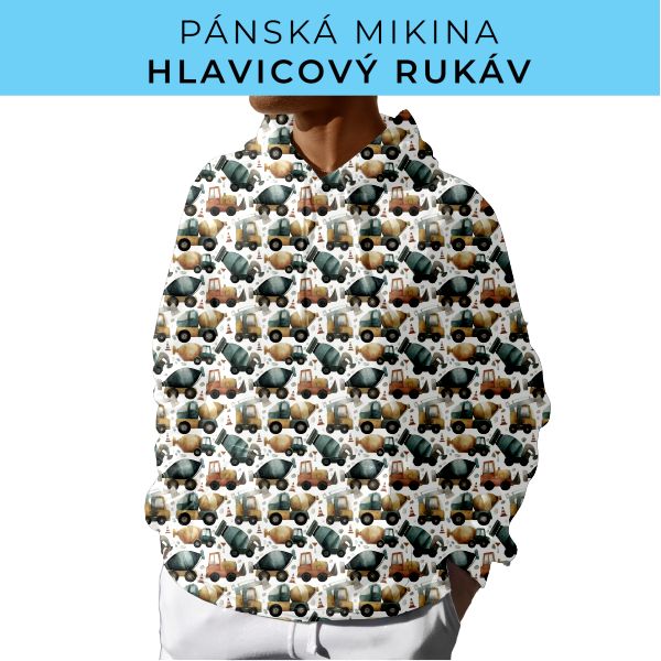 PÁNSKÝ střih - mikina s kapucí