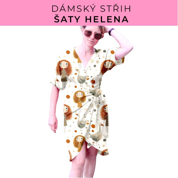 Dámský střih na šaty  Helena