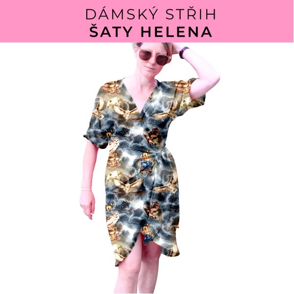 Dámský střih na šaty  Helena