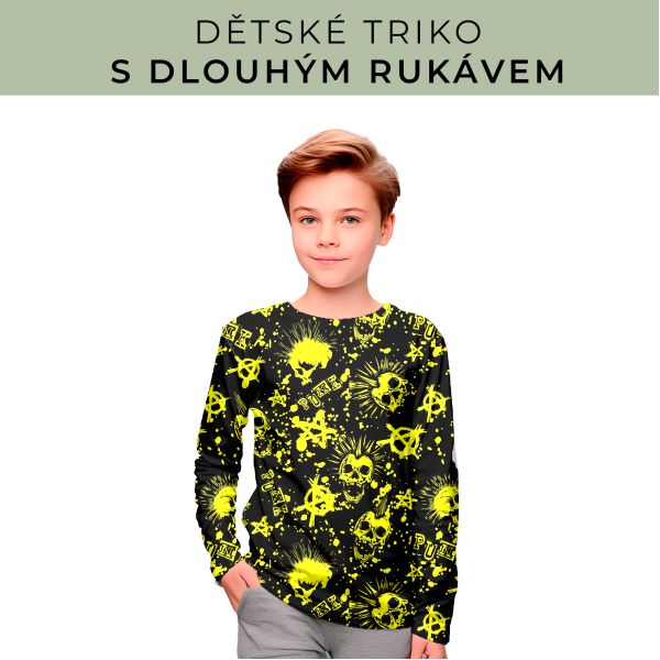 DĚTSKÝ střih - triko dlouhý rukáv