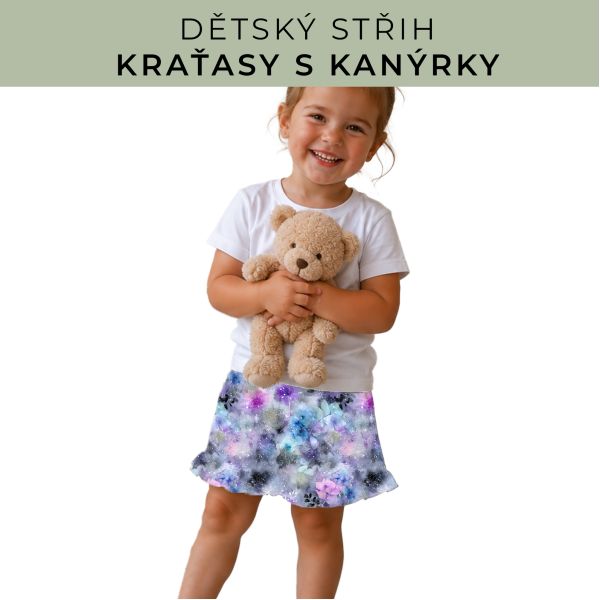 Dětský střih - Kraťásky s kanýrkem
