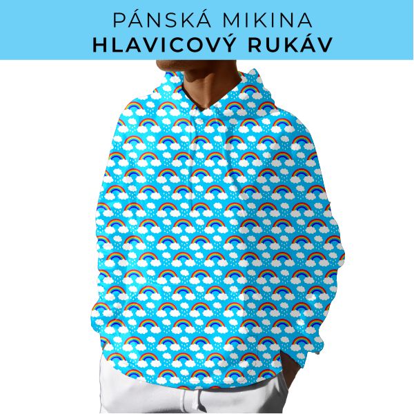 PÁNSKÝ střih - mikina s kapucí