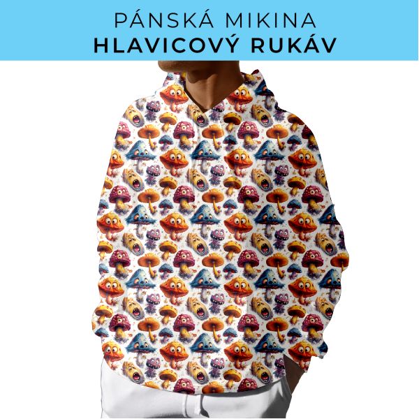 PÁNSKÝ střih - mikina s kapucí