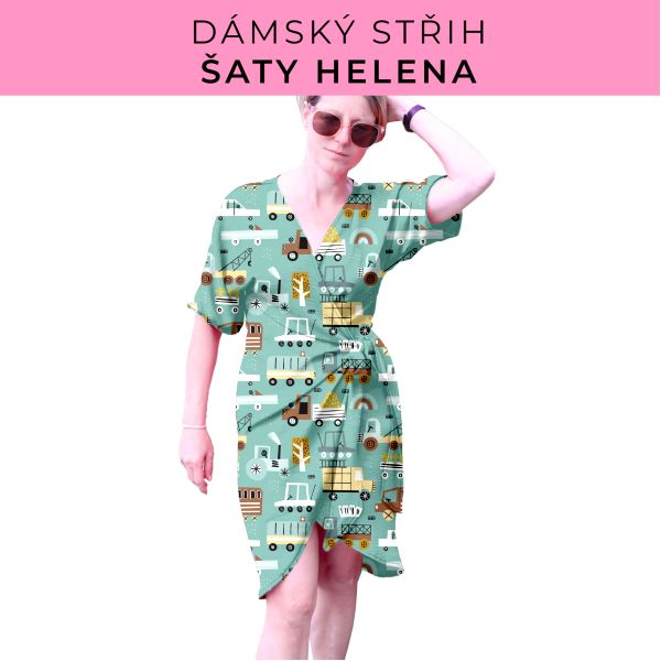 Dámský střih na šaty  Helena