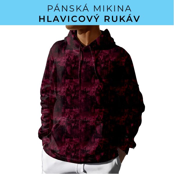 PÁNSKÝ střih - mikina s kapucí